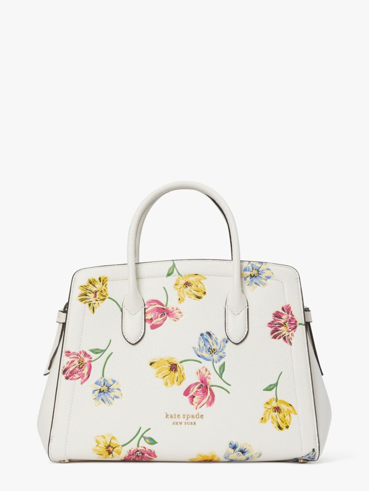 Knott Tulip Toss Embossed Medium Satchel | Kate Spade New York