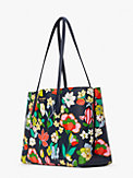 all day flower bed large tote, , s7productThumbnail