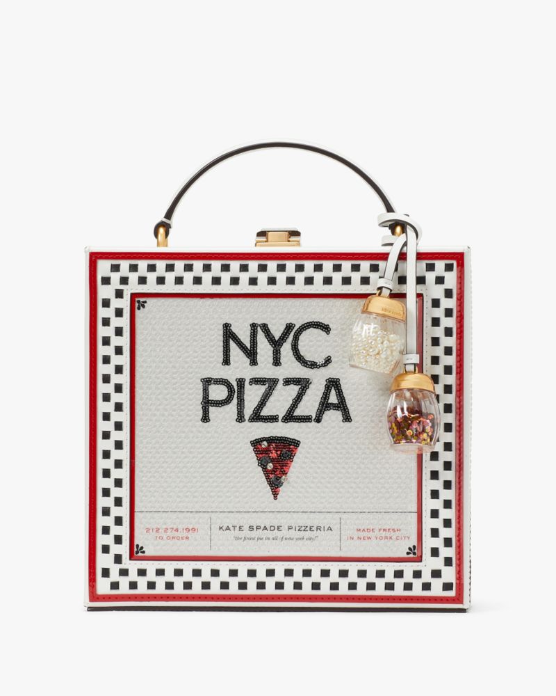 Kate Spade Slice 3d Pizza Box Top-handle Bag In Multi