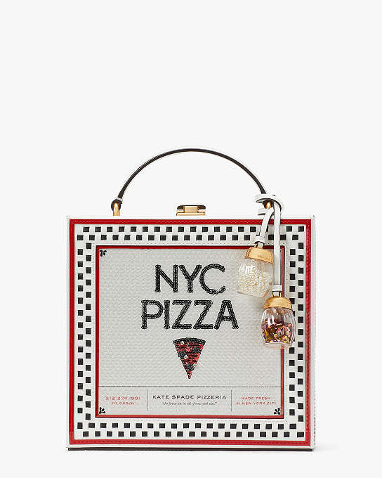 Slice 3 D Pizza Box Top Handle Bag | Kate Spade New York