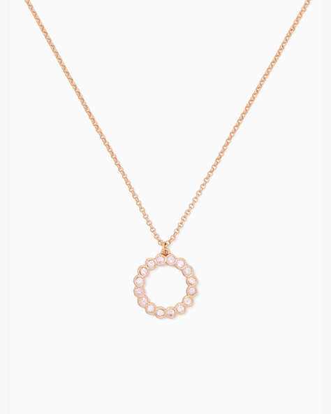 Full Circle Mini Pendant Necklace, Blush/Rose Gold, ProductTile