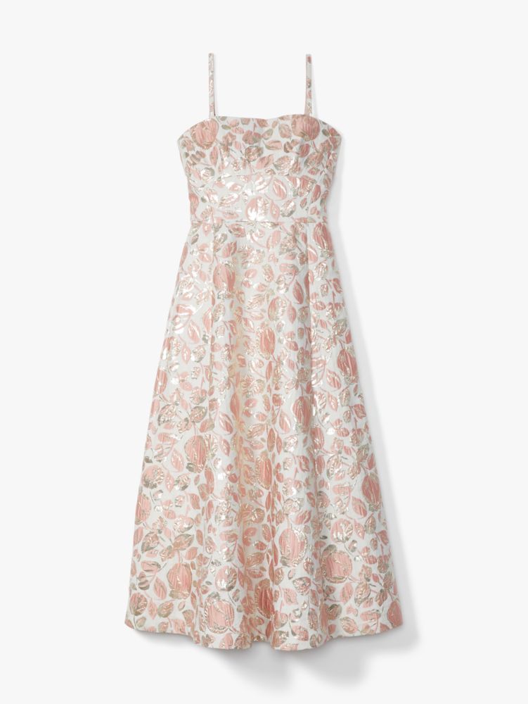 Shop kate spade new york Floral Bud Brocade Midi-Dress