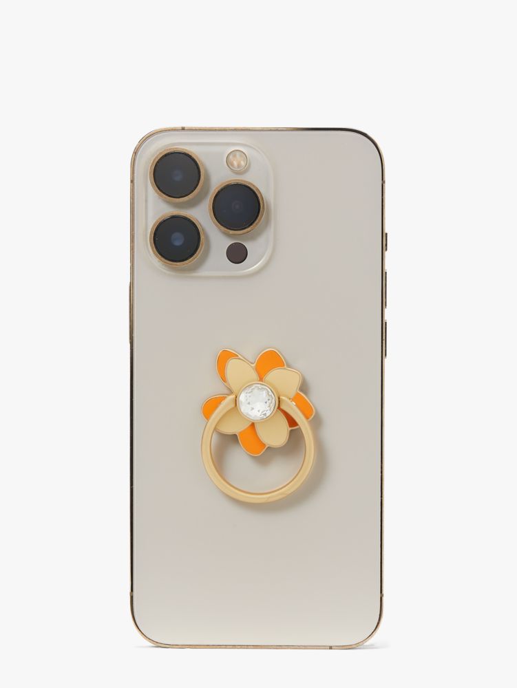 Kate Spade Aluminum Ring Lens Protector Set in Stone Gold - iPhone 15 Pro / Pro Max