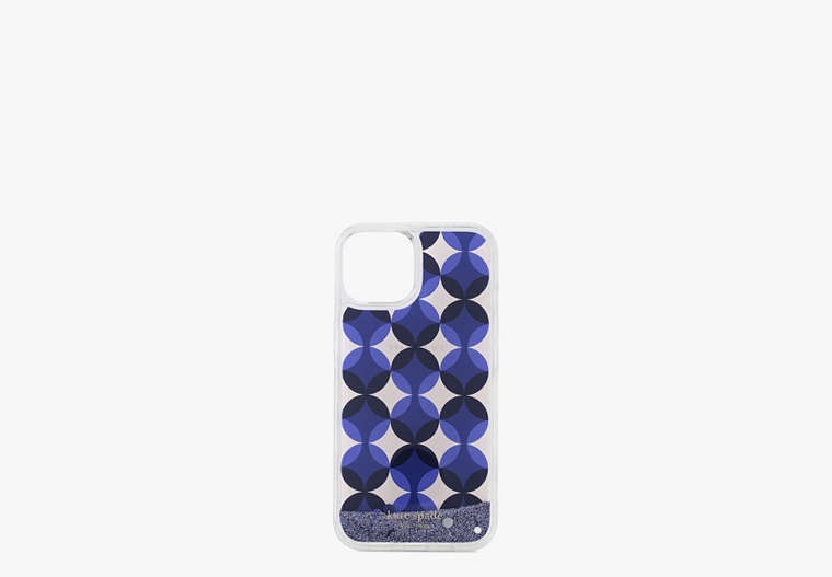 パティオ タイル リキッド グリッター アイフォン 14 ケース, Blue Multicolor, Product