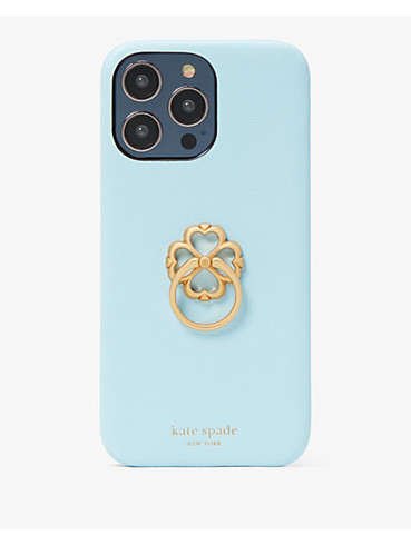 Morgan Spade Handyhülle aus Saffianleder mit Ringhalterung für iPhone 14 Pro Max, , rr_productgrid
