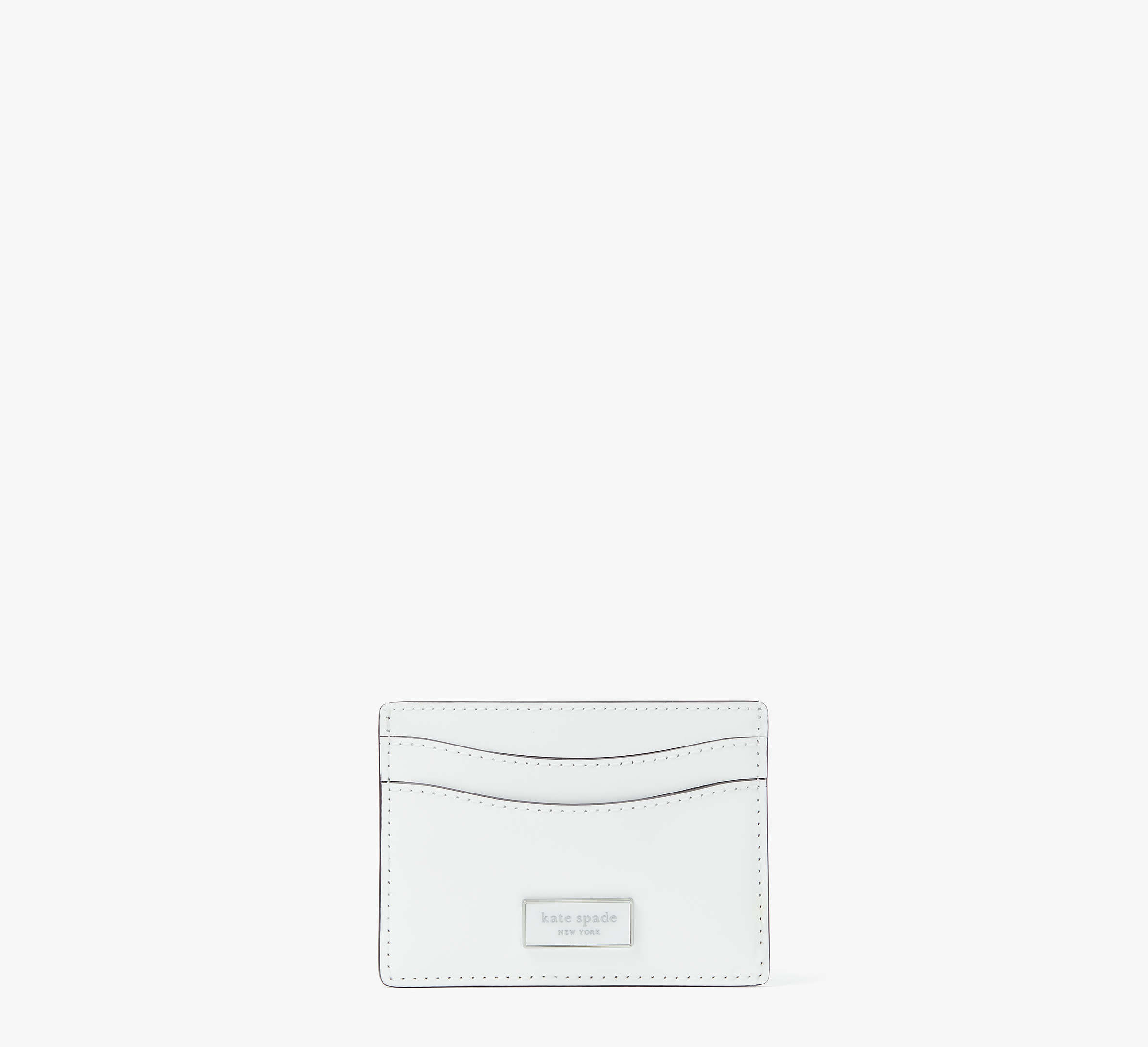 Kate Spade Sam Icon Leather Cardholder In True White