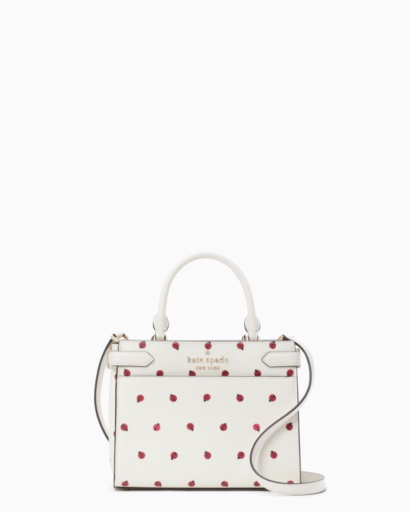 Staci Small Ladybug Satchel, Cream Multi, ProductTile