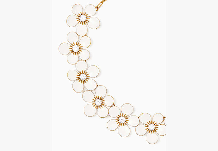 Spring Scene Flower Necklace, Cream, Product image number 0
