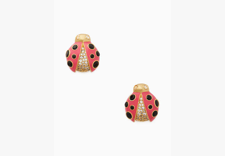 Ladybug Studs, Pink Multi, Product image number 0