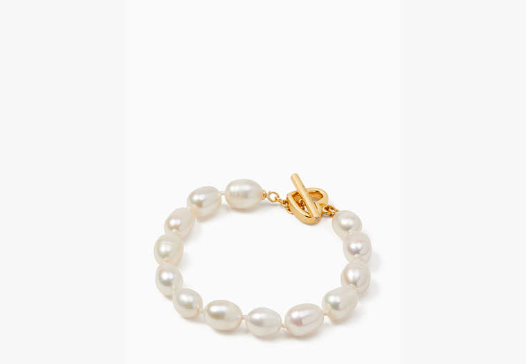 Pearl Drops Pearl Bracelet, Cream, Product image number 0