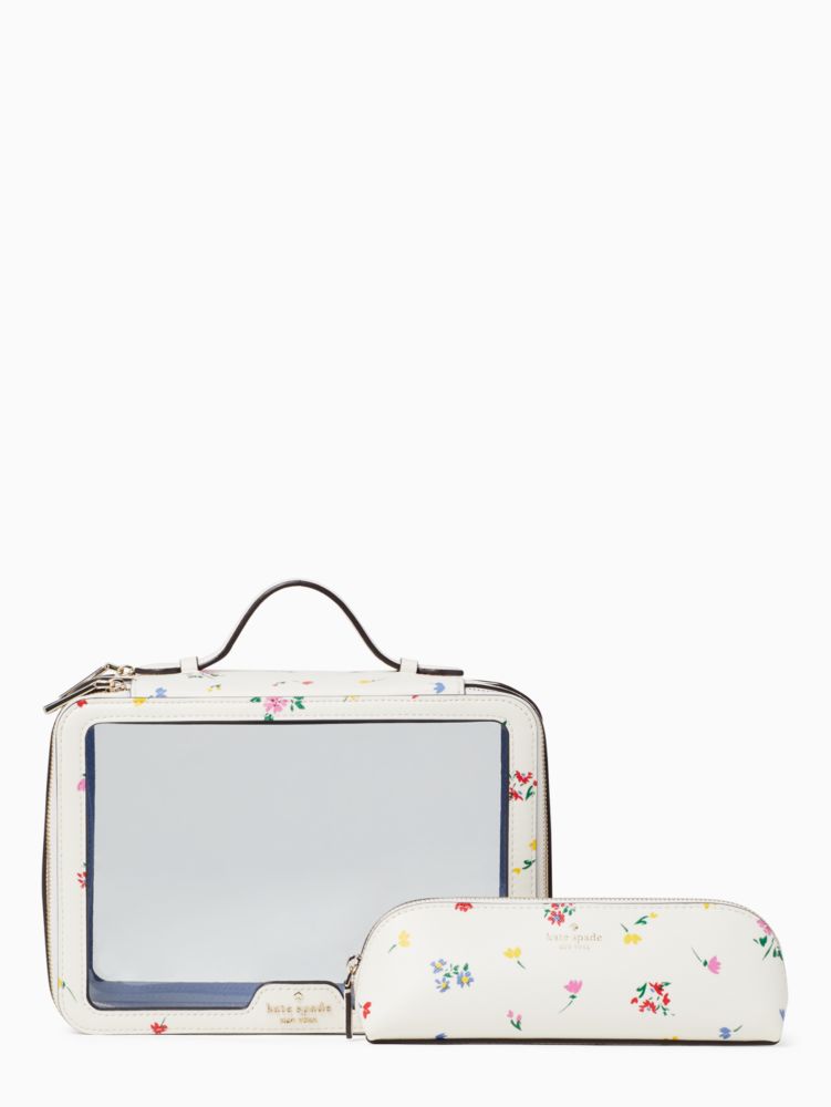 kate spade cosmetic bag set