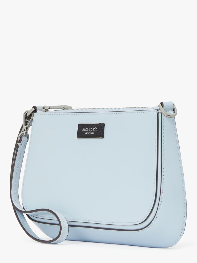 Sam Icon Floral Embellished Denim Mini Pochette