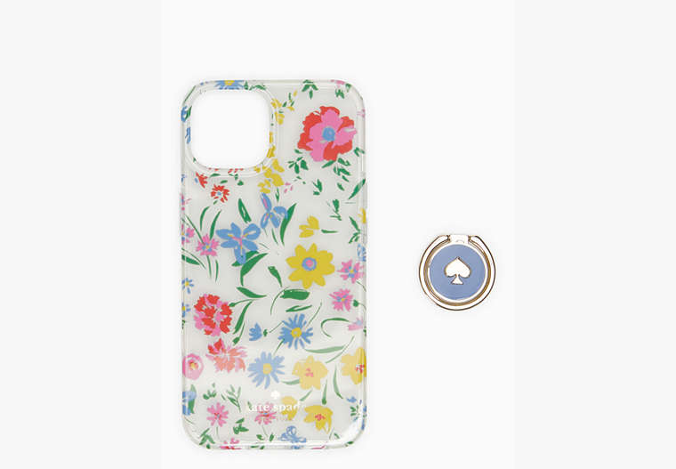 Garden Bouquet Stability Ring Resin iPhone 14, Cream Multi, Product image number 0