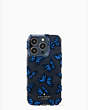 バタフライ スカイ プリント アイフォン 14 pro ケース, Blue Multi, Product