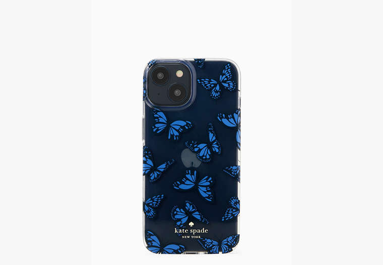 バタフライ スカイ プリント アイフォン 14 ケース, Blue Multi, Product