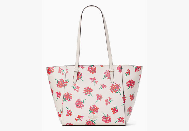 Becca Floral Tote, Fresh Peach Multi, Product image number 0