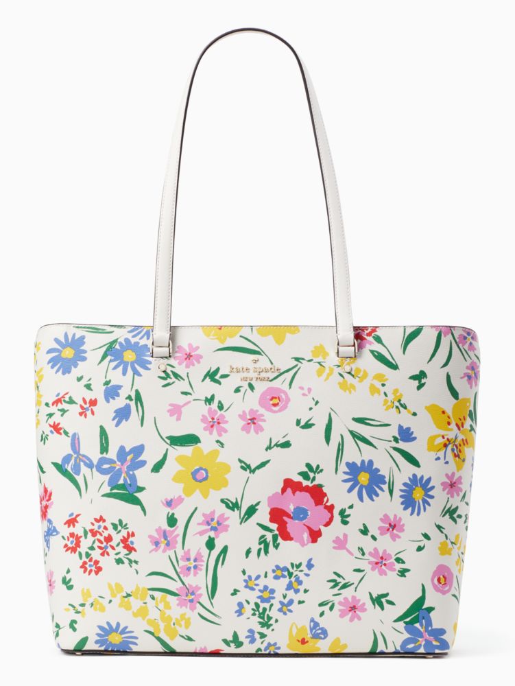Kate Spade Perfect New England Floral Printed Large Tote