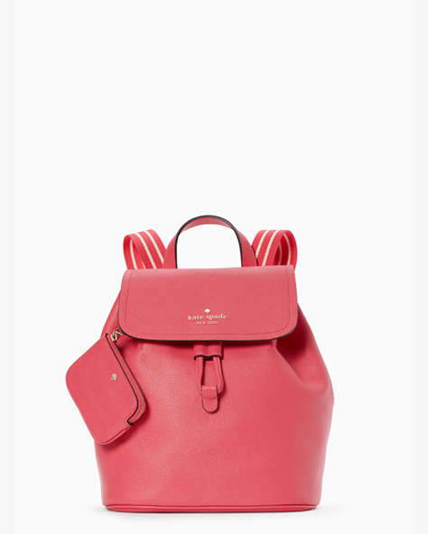 Rosie Medium Flap Backpack, Pink Peppercorn, ProductTile