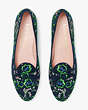 Kate Spade,Devi Embroidered Loafers,Casual,Blazer Blue/ Picnic Floral
