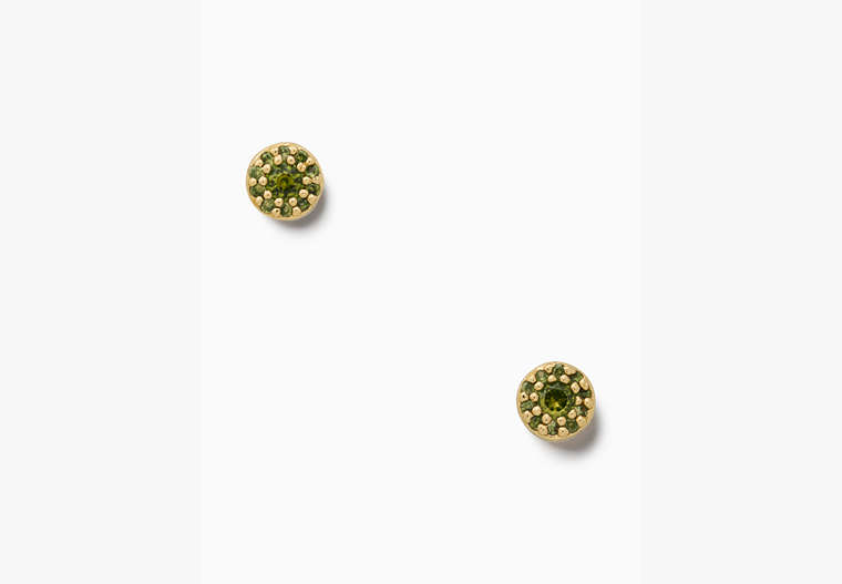 Something Sparkly Pave Studs, Green, Product image number 0