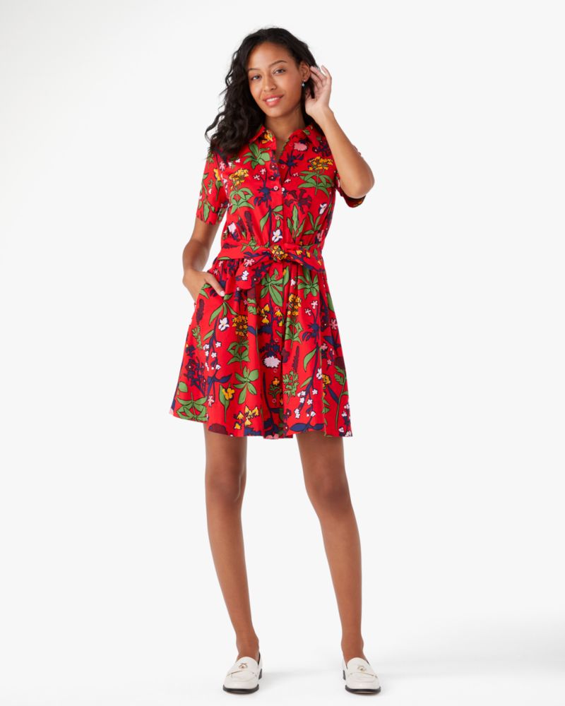 Bouquet Toss Smocked Waist Dress | Kate Spade New York