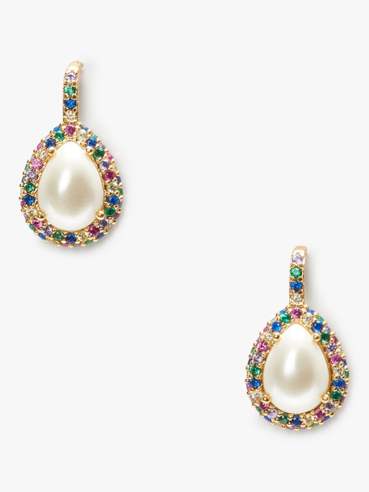 Brilliant Statements Pavé Halo Drop Earrings