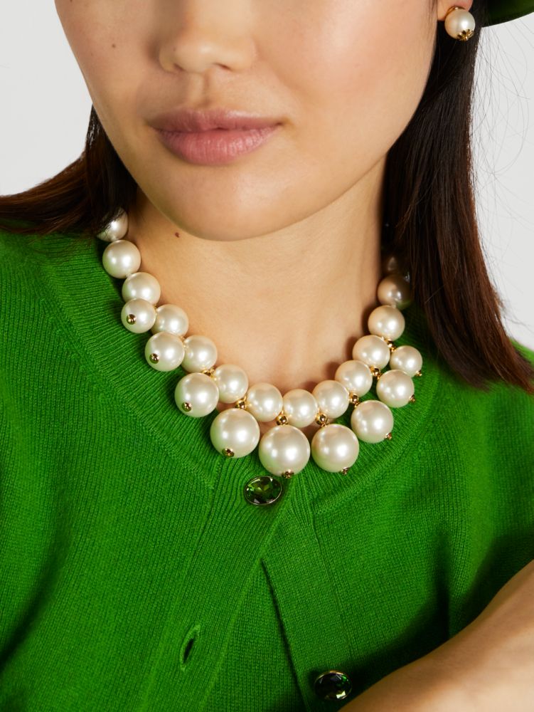 Pearls On Pearls Statement Necklace | Kate Spade New York