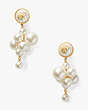 Pearls On Pearls Cluster Drop Earrings, , Product