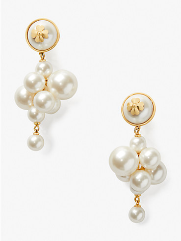 pearls on pearls cluster drop earrings, , rr_productgrid