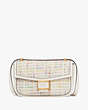 Katy Tweed Medium Convertible Shoulder Bag, Cream Multi, Product