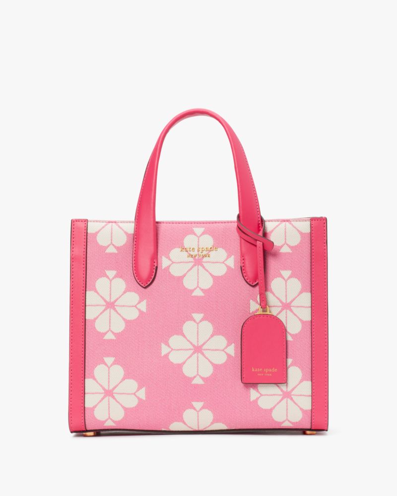 Spade Flower Two Tone Canvas Manhattan Small Tote