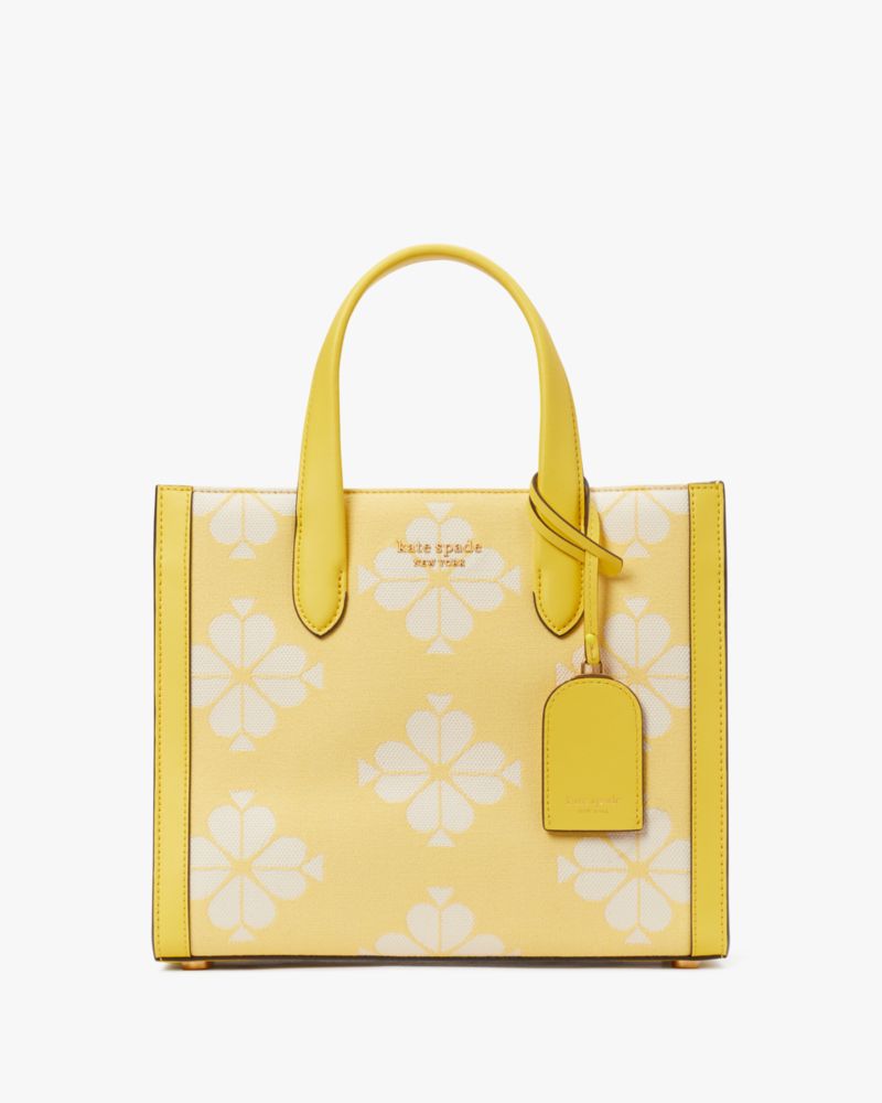 Spade Flower Two-tone Canvas Manhattan Small Tote