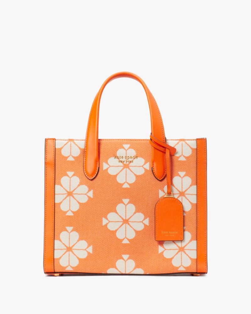 Kate Spade Spade Flower Two-tone Canvas Manhattan Small Tote