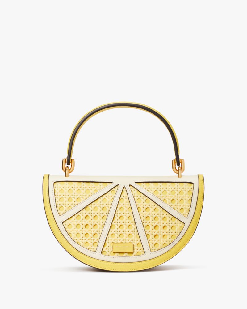 Kate Spade Lemon Drop Wicker 3D Crossbody