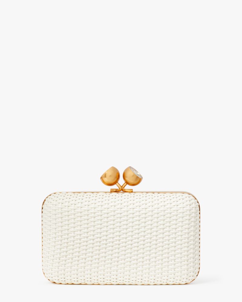 Kate Spade Kisslock Woven Small Clutch. 6