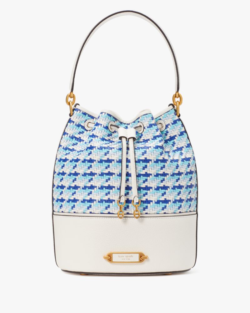 Kate Spade Gramercy Woven Medium Bucket Bag