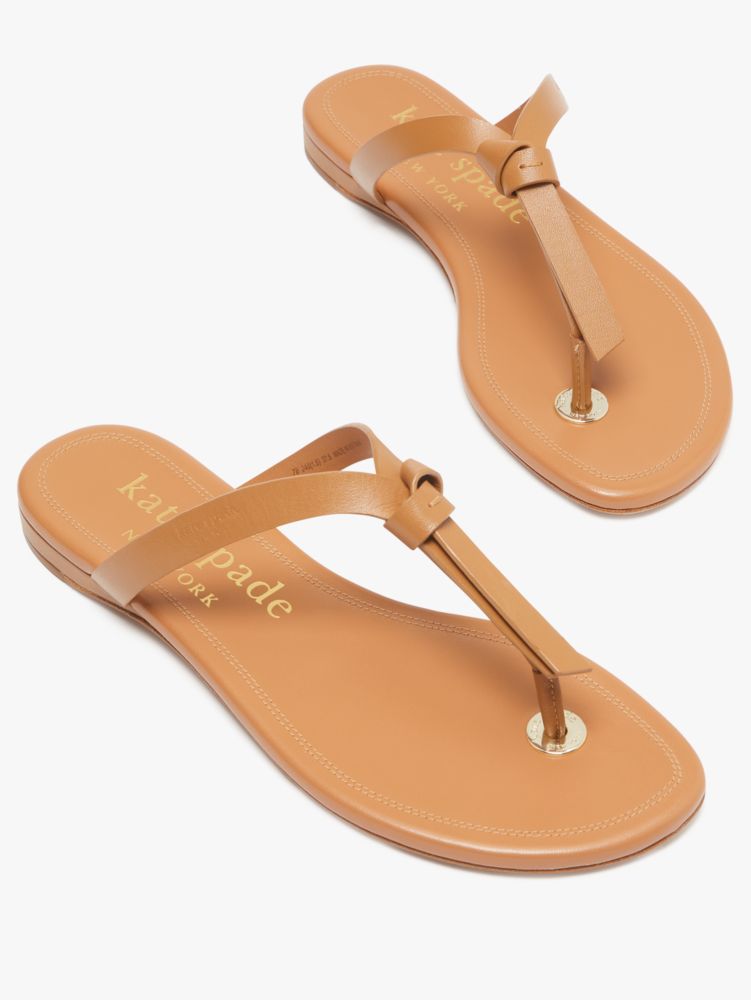 Kate Spade Knott Slide Sandals In Bungalow Brown