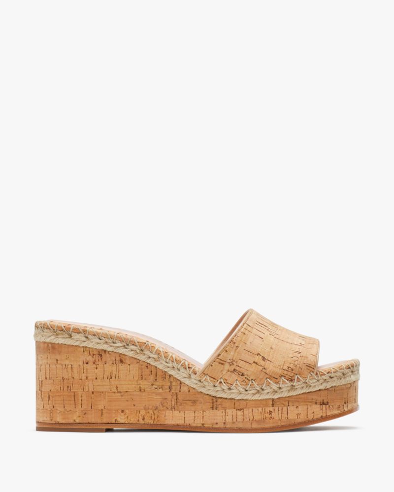 Shop Kate Spade Cosette Slide Sandals In Natural