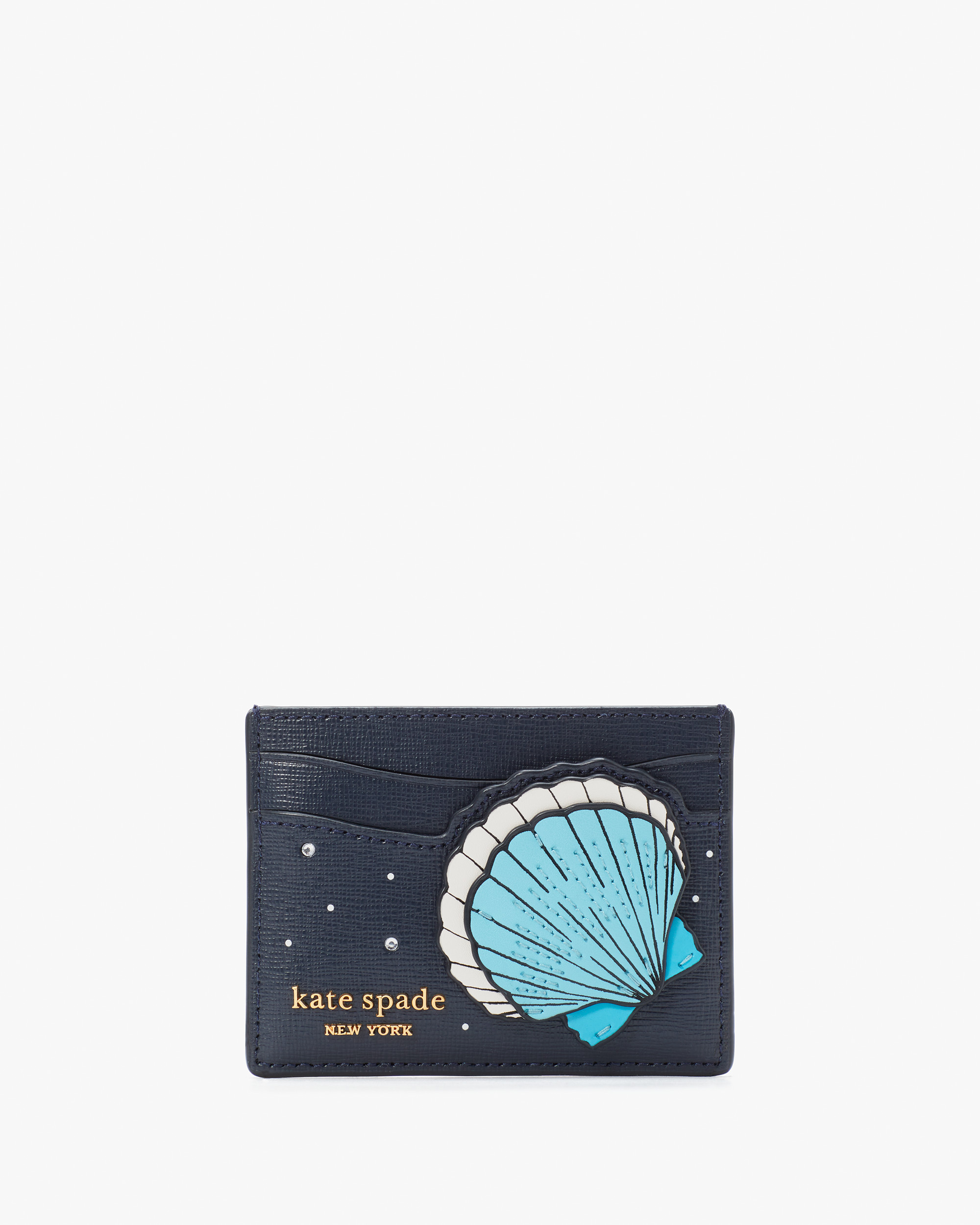 Kate Spade What The Shell Embellished Cardholder