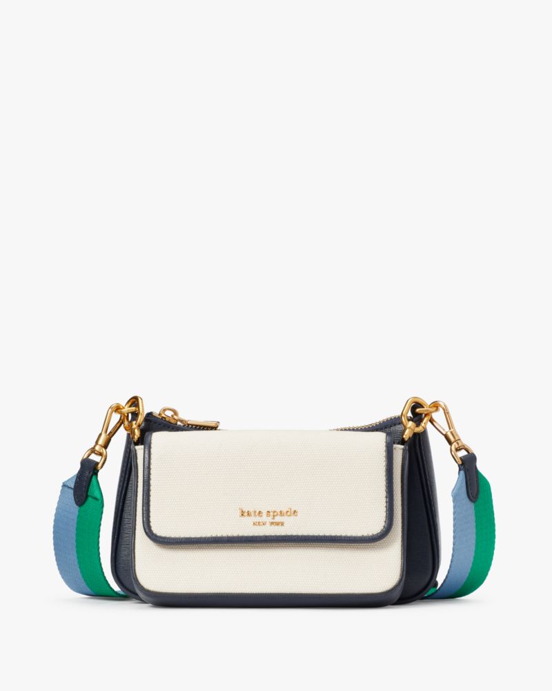 Double Up Racing Stripe Canvas Crossbody Kate Spade New York