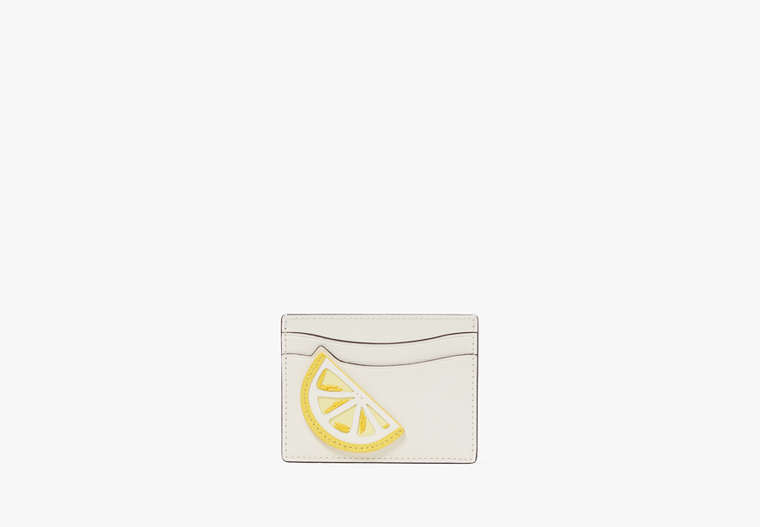 Lemon Drop Appliqué Cardholder, , Product