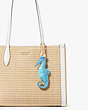 What The Shell Embroidered Seahorse Bag Charm, , Product