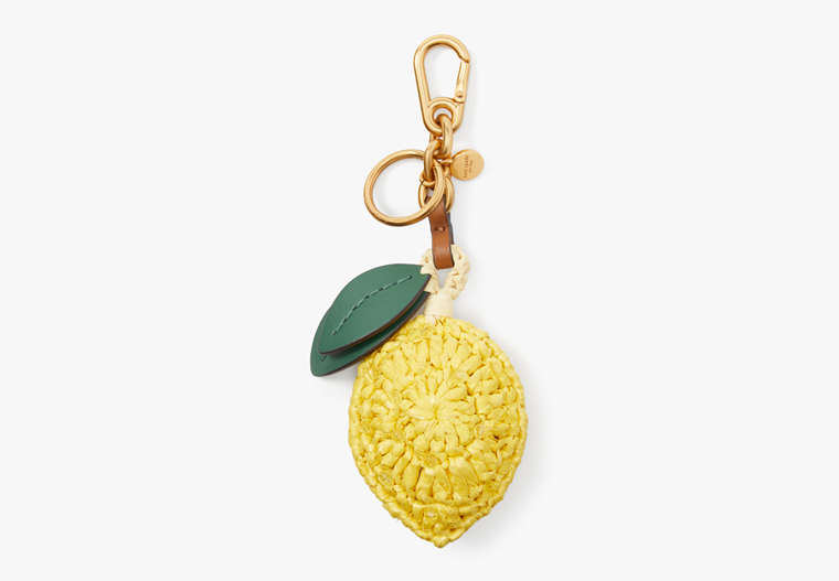 Lemon Drop Beaded Crochet Key Fob, , Product