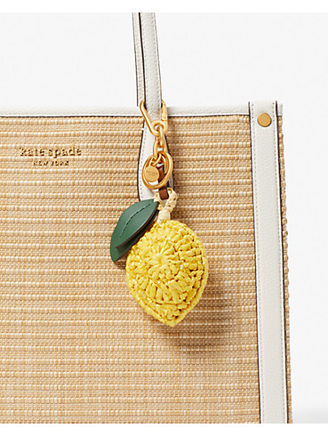 Lemon Drop Beaded Crochet Key Fob, , rr_productgrid
