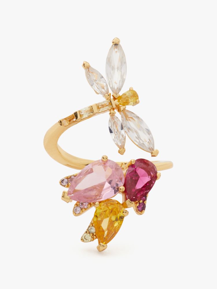 Kate Spade Greenhouse Floral Wrap Ring