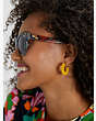 Bohemia Leather Small Hoops, , Product