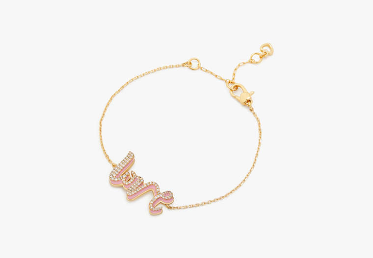 Say Yes Love Armband, Pink/Gold, Product