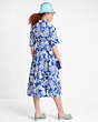 トロピカル フォリエージ モントーク ドレス, Blueberry/Cream, Product