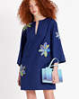 Kate Spade,Embroidered Floral Tunic,Wear to Work,French Navy