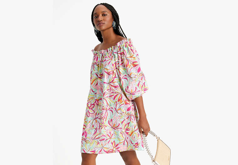 Anemone Floral Off-the-shoulder Dress, , Product